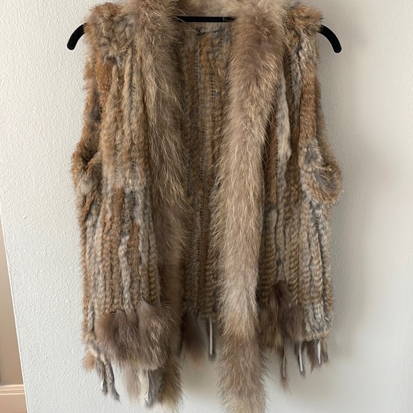 Dolce Cabo Jackets Coats Rabbit Fur Vest Poshmark